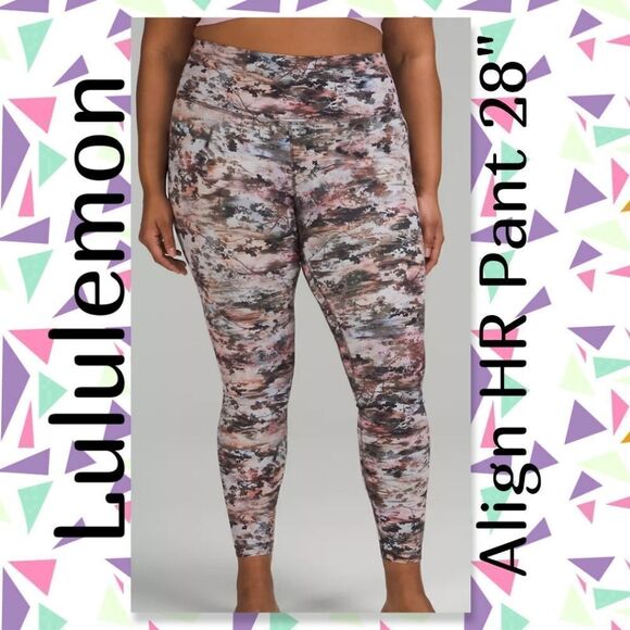 NWT Lululemon Align HR Pant 28" in Future Utopia Multi - Picture 1 of 11